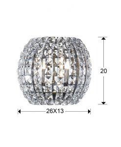 Applique 2 lumières DIAMOND tailles