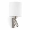 Applique avec lecteur LED nickel mat ROB