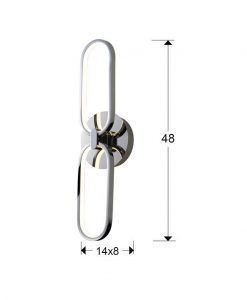 Applique chromée COLETTE LED tailles