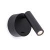 Applique de lecture noire 3W lumière chaude BOC LED