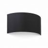 Applique en tissu noir courbé 2 lumières COTTON