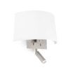 Applique murale avec lecteur LED blanc VOLTA