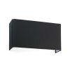 Applique rectangulaire en tissu noir 2 lumières COTTON
