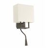 Applique VESPER avec lecteur LED brun et beige