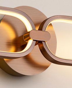 COLETTE LED applique murale en finition or rose détails