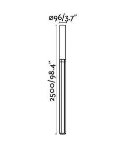 Dimensions du lampadaire TRAM LED