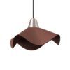 HELGA Lampe suspendue en cuir brun