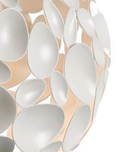 Lampe 47 cm Ø blanc NARISA G9 détails