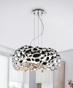 Lampe 47 cm Ø chrome NARISA G9 ambient 2