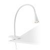 Lampe à pince blanche LENA LED mesures