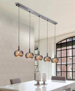 Lampe à suspension linéaire 5 lumières ARIÁN ambience