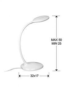 Lampe de studio SCOOP à DEL blanche mesures