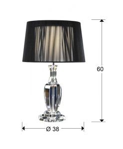 Lampe de table CORINTO mesures