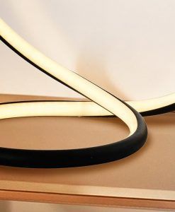 Lampe de table LED à gradation noire INFINITO détail