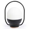 Lampe noire portable rechargeable TAKE AWAY LED