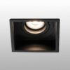 Luminaire encastré ajustable carré noir HYDE