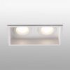 Luminaire encastré rectangulaire blanc 2 lumières HYDE