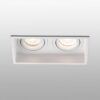 Luminaire encastré réglable blanc 2 lumières HYDE