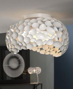 NARISA G9 blanc plafonnier 47 cm Ø ambiant