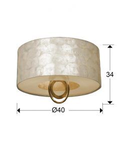 Plafonnier 3 lumières EDÉN tailles