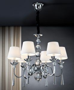 Plafonnier 6 lumières MERCURY II ambiance