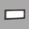 STRIPE LED gris foncé, luminaire mural encastré