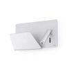 SUAU applique murale gauche grise USB