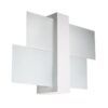 Applique blanche en bois et verre FENIKS 1