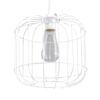 Lampe en acier 25 cm Ø CELTA blanc