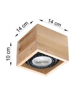 Plafonnier en bois QUATRO dimensions