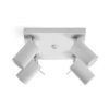 Plafonnier réglable blanc à 4 lumières RING