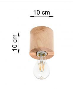 SALGADO lampe de plafond en bois dimensions