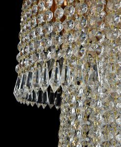 Lampe doré et verre Ø 42 cm CASCADE 3