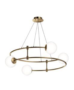 Lampe dorée 4 lumières Ø 61 cm BALANCE