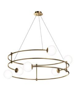 Lampe dorée 6 lumières Ø 81 cm BALANCE