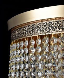 Lampe en or et verre Ø 42 cm CASCADE 3
