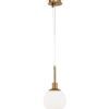 Lampe en or et verre Ø 15 cm ERICH