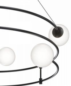 Lampe noir 6 lumières Ø 81 cm BALANCE 2
