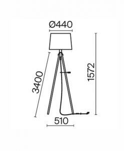 Lampadaire CALVIN mesures