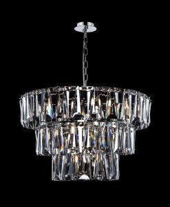 Lampe chromé 18 luminaires Ø 77 cm PUNTES 2