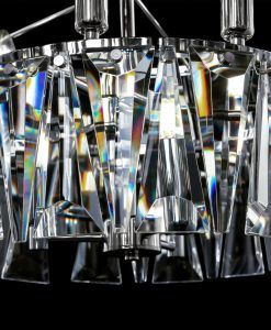 Lampe chromé 18 luminaires Ø 77 cm PUNTES détails