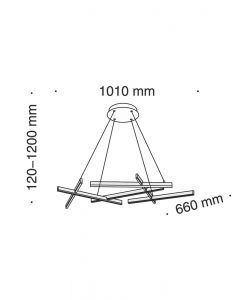Lampe LINE LED lumière chaude blanche détails