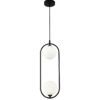 Lampe noire 2 lumières Ø 17 cm RING