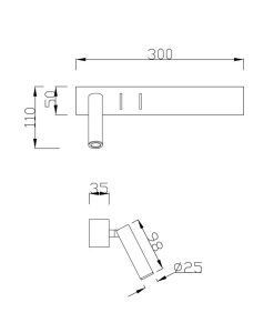 COMODO Applique LED mesures