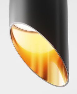 Lampe design noir et or Ø 6 cm LIPARI details