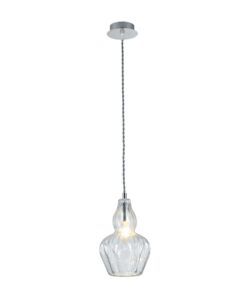 Lampe en nickel et verre Ø 16 cm EUSTOMA