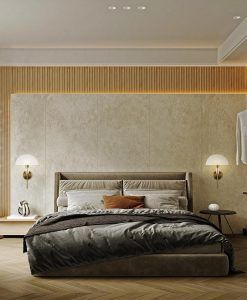 Lampe murale PRIMA en laiton ambiance