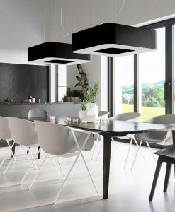 Lampe noire 60 cm URANO ambiance