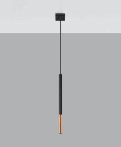 Lampe noire et cuivre MOZAICA