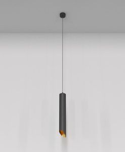 Lampe noire et or Ø 6 cm LIPARI 2